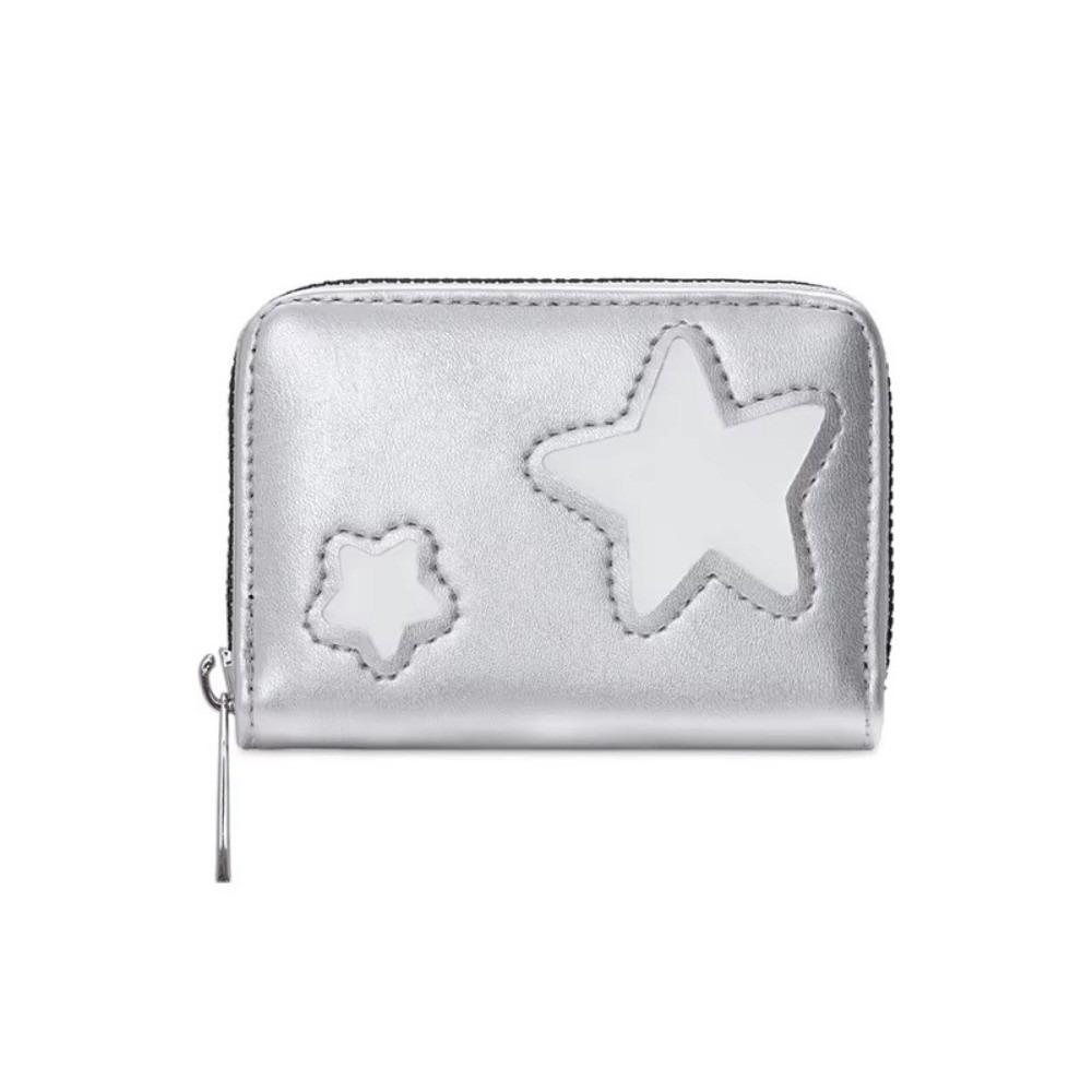 Cute Silver Star Short Wallet Large Capacity PU Zipper Coin Purse Multiple Card Slots Credit Card Holder For Women Girls
Cute Silver Star Short Wallet Large Capacity PU Zipper Coin Purse Multiple Card Slots Credit Card Holder For Women Girls