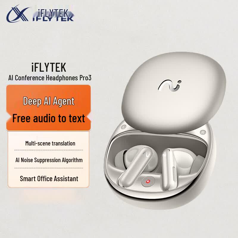 iFLYTEK AI Conference Noise-Cancelling Recording Earbuds Pro 3
iFLYTEK AI Conference Noise-Cancelling Recording Earbuds Pro 3