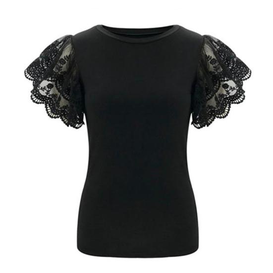 Женская сексуальная однотонная тонкая блузка с круглым вырезом и короткими рукавами L чёрный
Женская сексуальная однотонная тонкая блузка с круглым вырезом и короткими рукавами L чёрный