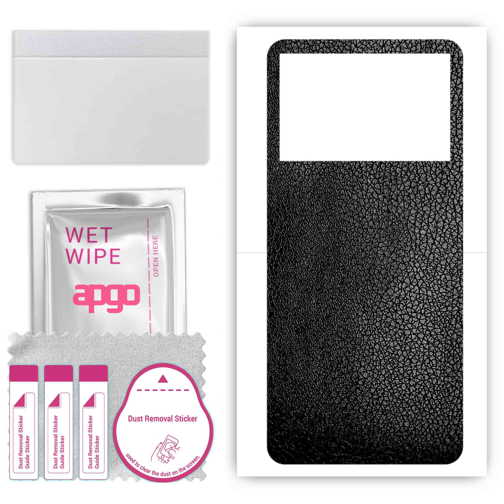 apgo Protective Skin Sticker for the back compatible with Infinix Note 12 VIP, Wrap Film, Foil, Vinyl - Pattern Black Leather
apgo Protective Skin Sticker for the back compatible with Infinix Note 12 VIP, Wrap Film, Foil, Vinyl - Pattern Black Leather