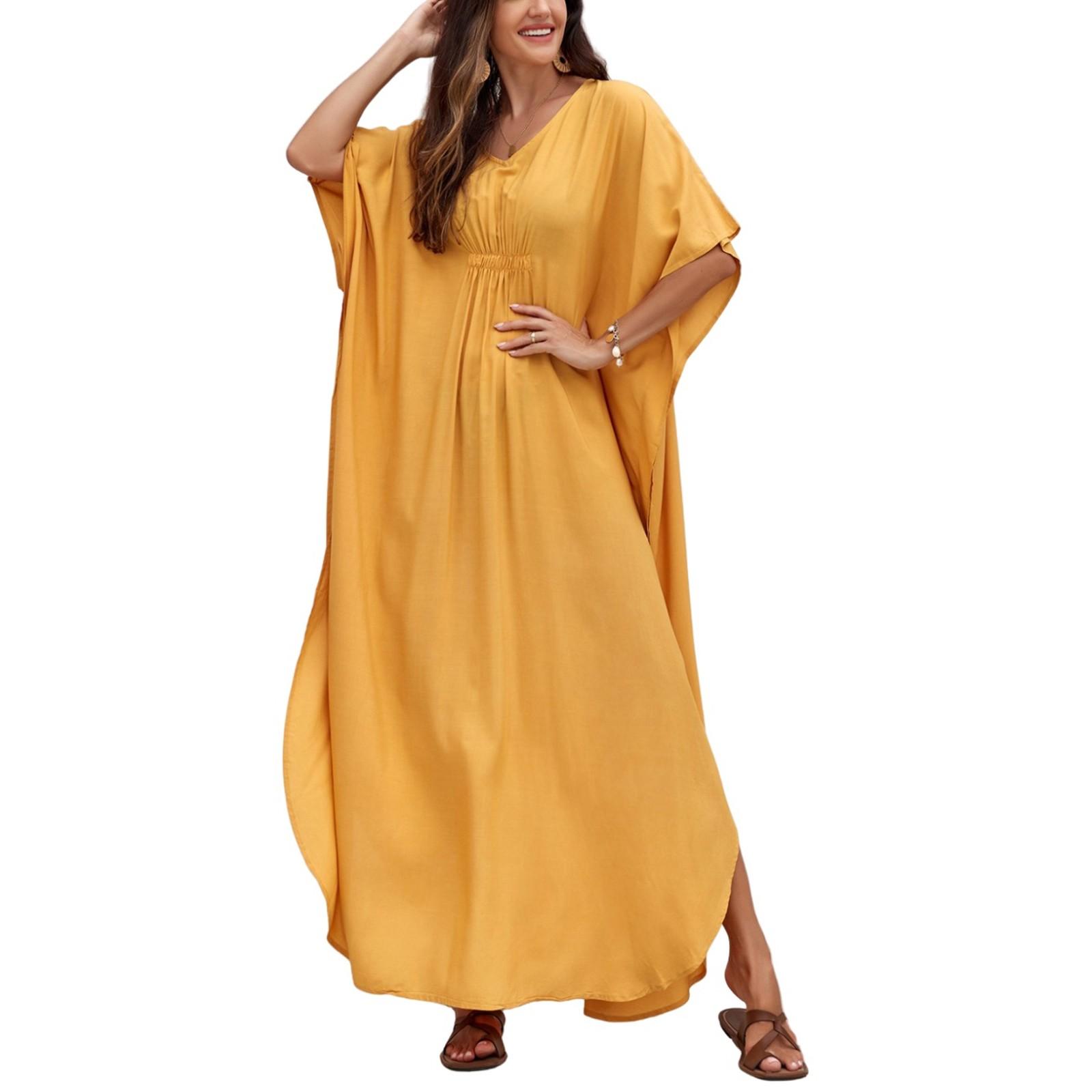 Пляжная накидка с красочным цветочным принтом, свободный халат для отдыха, бикини, рубашка от солнца One Size жёлтый
Пляжная накидка с красочным цветочным принтом, свободный халат для отдыха, бикини, рубашка от солнца One Size жёлтый