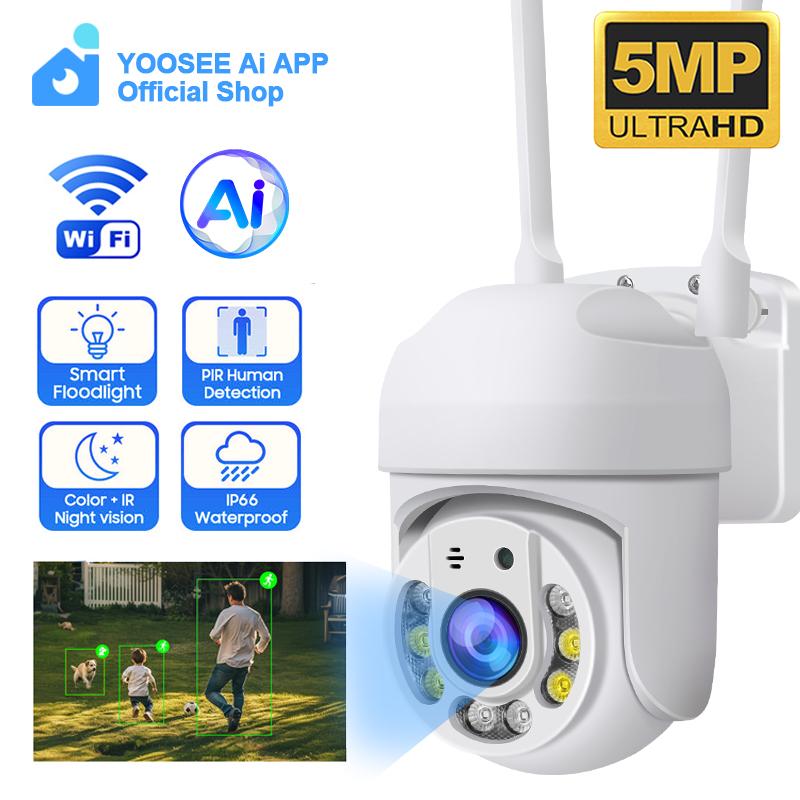 YOOSEE Ai APP Outdoor Security Camera HD 5MP WIFI Camera IP66 Waterproof Full Color Night Vision Two-Way Intercom Remote Viewing CCTV Camera
YOOSEE Ai APP Outdoor Security Camera HD 5MP WIFI Camera IP66 Waterproof Full Color Night Vision Two-Way Intercom Remote Viewing CCTV Camera