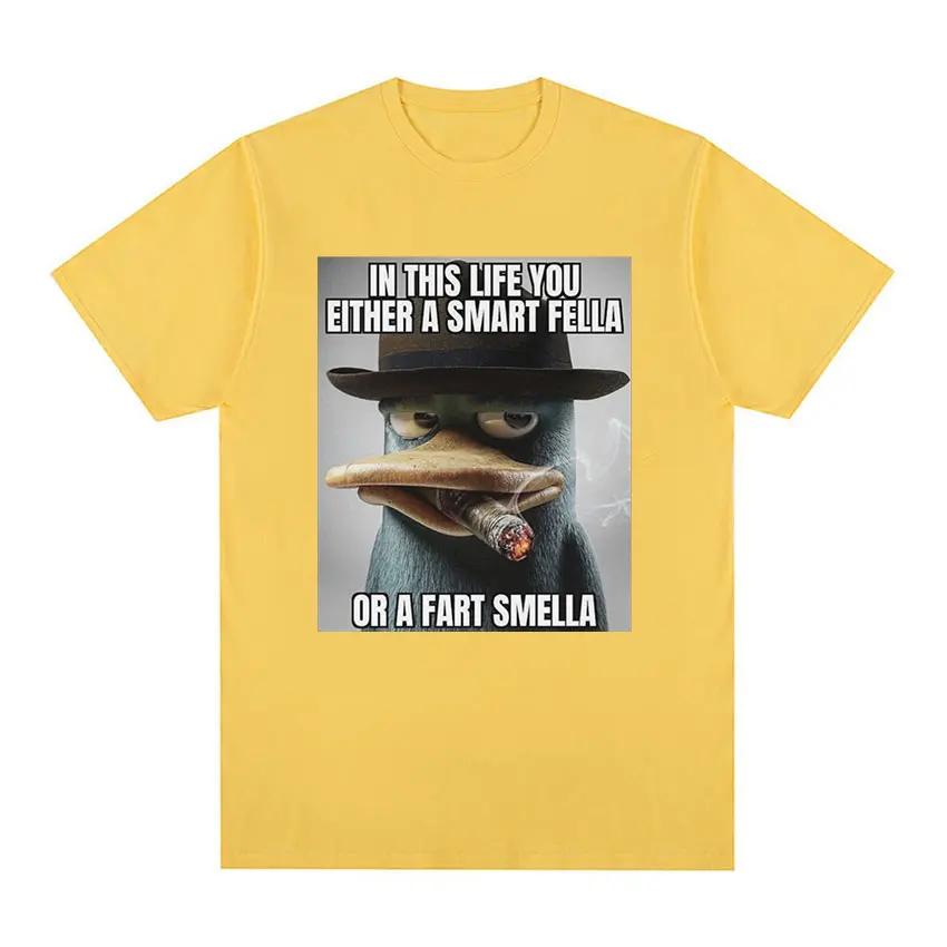 Perry Platypus Youre Either A Smart Fella or A Fart Smella Funny Graphic T-shirt Men s Women s Fashion Oversized T Shirts 4XL
Perry Platypus Youre Either A Smart Fella or A Fart Smella Funny Graphic T-shirt Men s Women s Fashion Oversized T Shirts 4XL