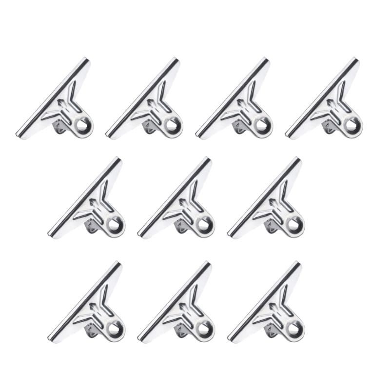 10 Pcs Sealing Clips Stainless Steel Clips Metal Clips Receipt Clip Fixed Tail Clip for Organising Files Photos Bag 11.5CM
10 Pcs Sealing Clips Stainless Steel Clips Metal Clips Receipt Clip Fixed Tail Clip for Organising Files Photos Bag 11.5CM