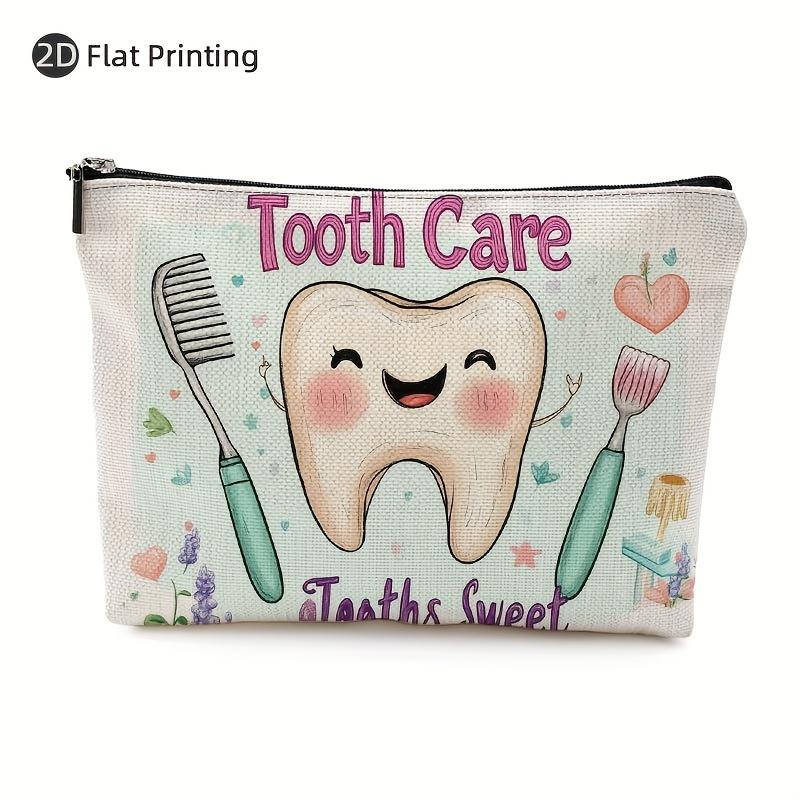 A Tooth Care Makeup Bag- Multifunctional Zipper Pouch, Jewelry Storage Bag, Perfect Travel Zipper Small Storage Bag.
A Tooth Care Makeup Bag- Multifunctional Zipper Pouch, Jewelry Storage Bag, Perfect Travel Zipper Small Storage Bag.
