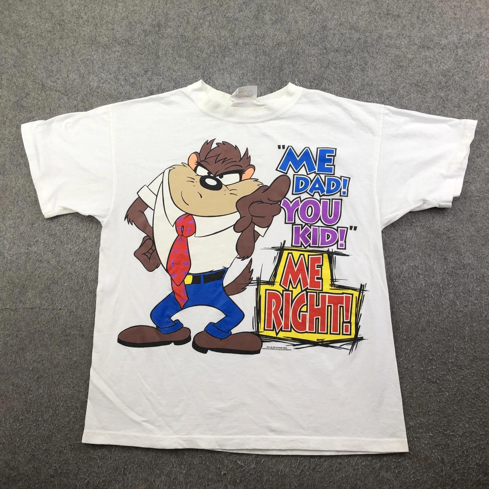 Vintage Looney Tunes Shirt Mens Large White Taz Me Dad You Kid Graphic 90s XL
Vintage Looney Tunes Shirt Mens Large White Taz Me Dad You Kid Graphic 90s XL