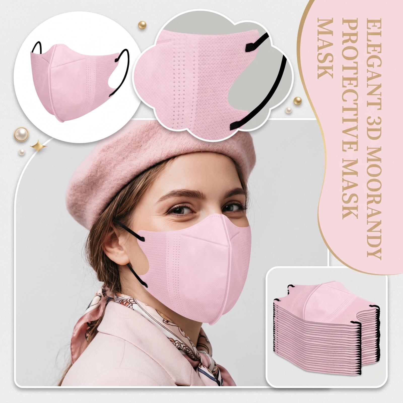 20pc 3D Molded Face Masks Soft Breathable Protective Covering Reusable Comfortable Fit for Daily Use and Outdoor Activities One Size розовый
20pc 3D Molded Face Masks Soft Breathable Protective Covering Reusable Comfortable Fit for Daily Use and Outdoor Activities One Size розовый