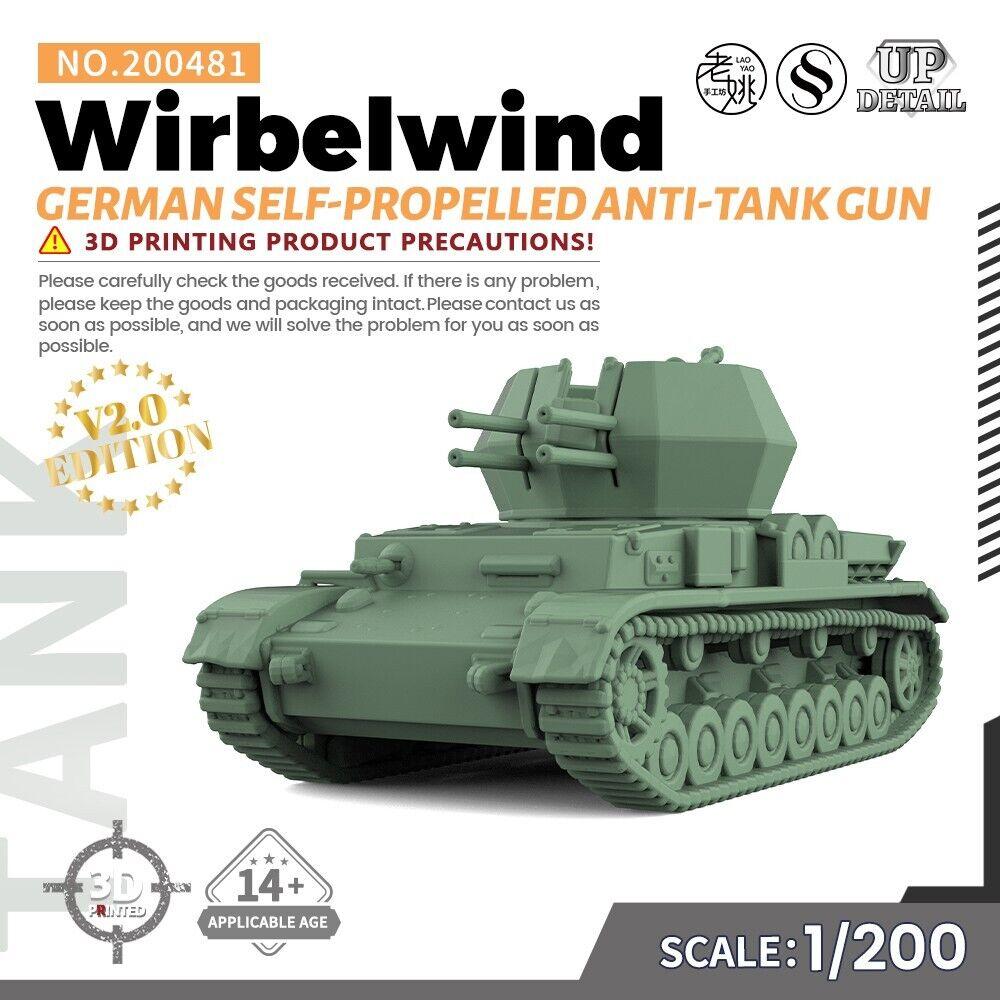 SSMODEL 1/200 Military Model Kit German Wirbelwind Self-Propelled Anti-Tank Gun
SSMODEL 1/200 Military Model Kit German Wirbelwind Self-Propelled Anti-Tank Gun
