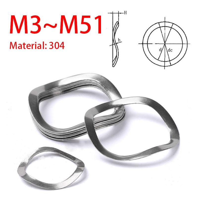 304 Stainless Steel Triple Wave Corrugated Spring Washers Elastomeric Round Washers M5x10x0.3-50PCS
304 Stainless Steel Triple Wave Corrugated Spring Washers Elastomeric Round Washers M5x10x0.3-50PCS