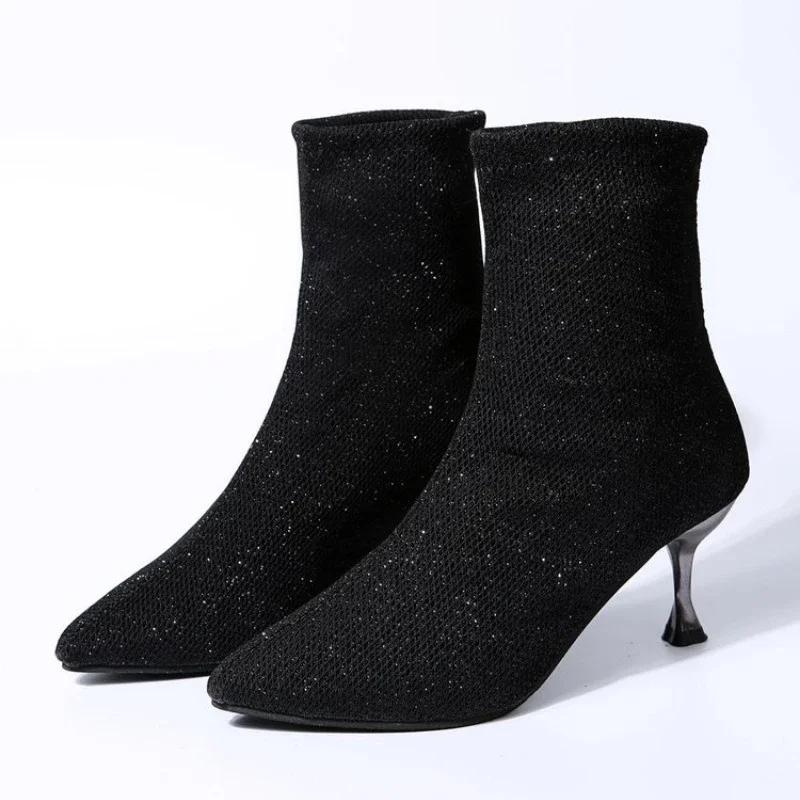 2024 Новые женские сетчатые босоножки, сапоги, сексуальные летние туфли на высоком каблуке, ажурная обувь, ботильоны, с острым носком 35-43 43
2024 Новые женские сетчатые босоножки, сапоги, сексуальные летние туфли на высоком каблуке, ажурная обувь, ботильоны, с острым носком 35-43 43