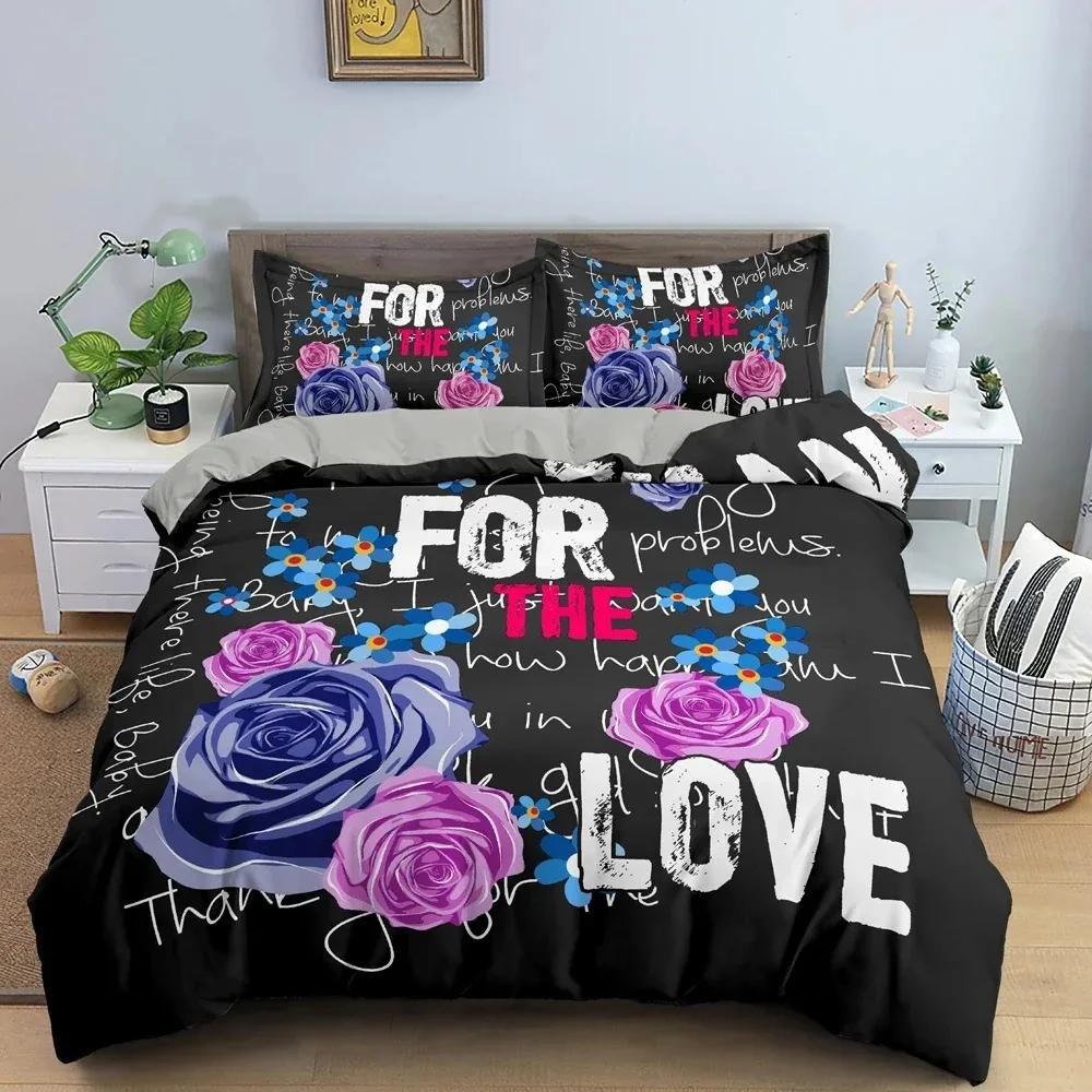 Comforter Beautiful Flowers Love For Bedroom Decor Luxury Bedding Set English Letters Background King Bedclothes 3Pcs Comforter (quilt)-EU Single(135*200cm)3pcs
Comforter Beautiful Flowers Love For Bedroom Decor Luxury Bedding Set English Letters Background King Bedclothes 3Pcs Comforter (quilt)-EU Single(135*200cm)3pcs