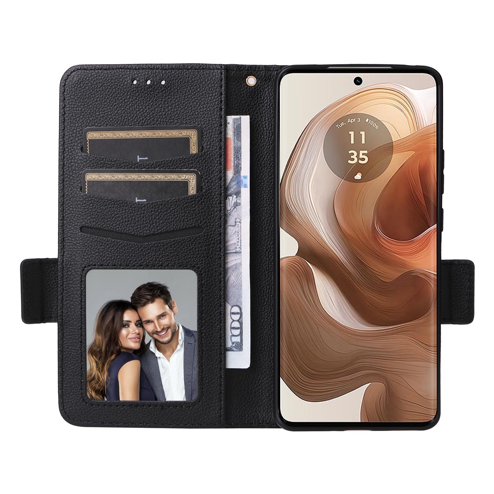 For Motorola Edge 50 Ultra 5G/Moto X50 Ultra 5G Case with Wrist Strap Litchi Texture PU Leather Wallet Phone Cover Black
For Motorola Edge 50 Ultra 5G/Moto X50 Ultra 5G Case with Wrist Strap Litchi Texture PU Leather Wallet Phone Cover Black