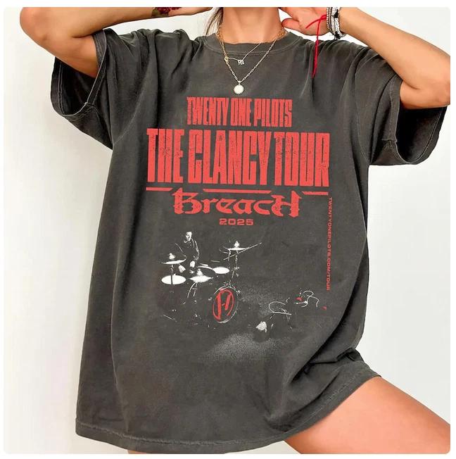 Twenty One Pilots T-Shirt, Breach Tour 2025 Unisex Graphic T-Shirt 2XL
Twenty One Pilots T-Shirt, Breach Tour 2025 Unisex Graphic T-Shirt 2XL