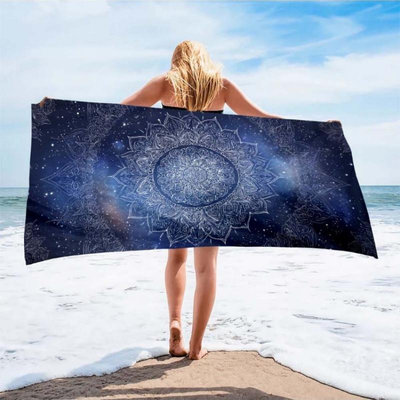 1pc Large Mandala Sand-Resistant Lightweight Microfiber Beach Blanket & Towel Oversized Boho Design Quick-Dry Bath Suitable for W30*H60(CM)
1pc Large Mandala Sand-Resistant Lightweight Microfiber Beach Blanket & Towel Oversized Boho Design Quick-Dry Bath Suitable for W30*H60(CM)