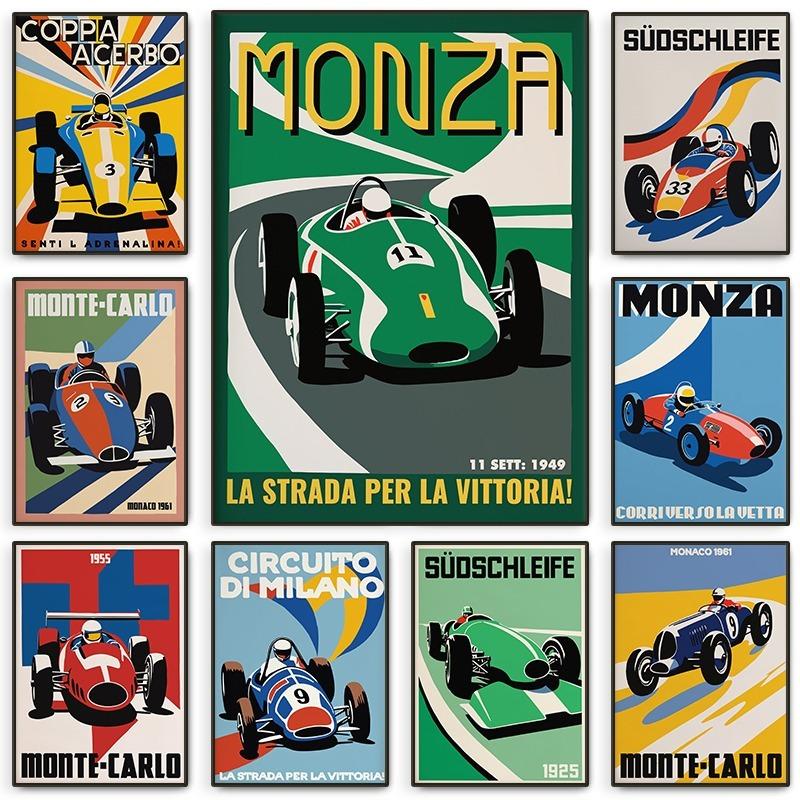 Vintage Monza Racing Poster Classic Race Motorsport Collectible Italian Grand Prix Canvas Painting Car Wall Art Room Home Decor 21cm×30cm NoFrame
Vintage Monza Racing Poster Classic Race Motorsport Collectible Italian Grand Prix Canvas Painting Car Wall Art Room Home Decor 21cm×30cm NoFrame
