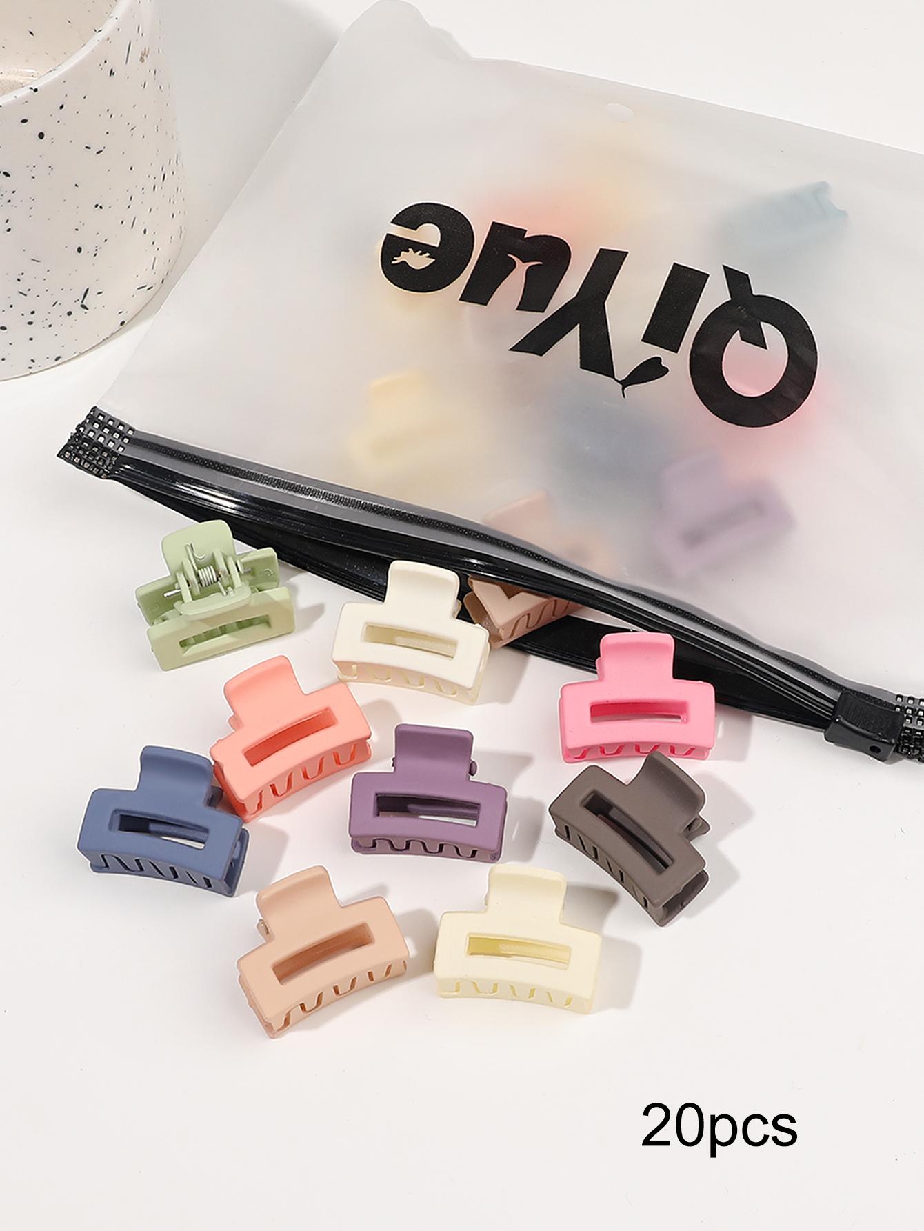 Набор из 20 мини-заколок для волос квадратной формы разных цветов для женщин с густыми и тонкими волосами, матовые заколки-бананы с сильной фиксацией, нескользящие заколки для волос, зажим-краб
Набор из 20 мини-заколок для волос квадратной формы разных цветов для женщин с густыми и тонкими волосами, матовые заколки-бананы с сильной фиксацией, нескользящие заколки для волос, зажим-краб