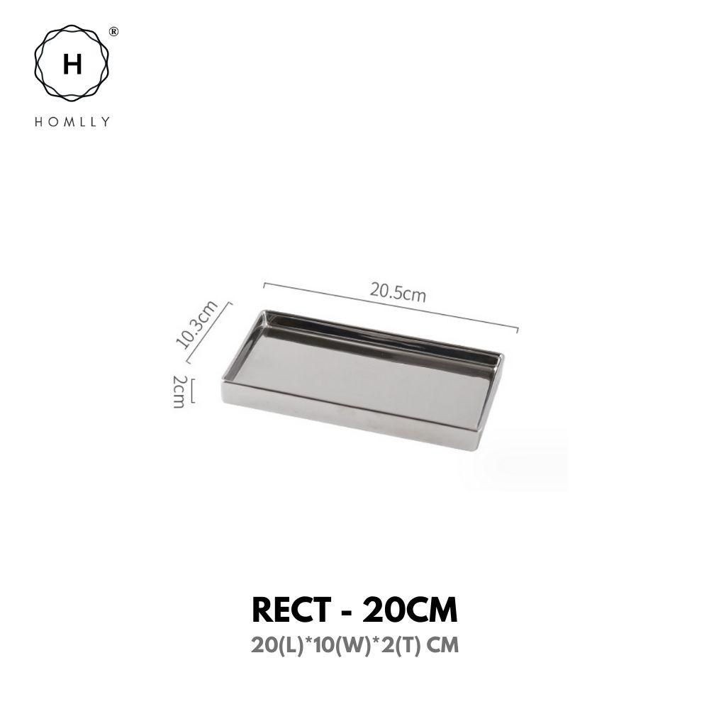Homlly Silver Ceramic Jewelry Toothbrush Vanity Tray Holder (X2PCS) Rect 20cm X2
Homlly Silver Ceramic Jewelry Toothbrush Vanity Tray Holder (X2PCS) Rect 20cm X2