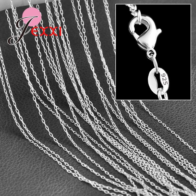 Wholesale 1PC 22 Inches Fine Real Pure 925 Sterling Silver Unisex Jewelry Necklace Chains With Lobster Clasps
Wholesale 1PC 22 Inches Fine Real Pure 925 Sterling Silver Unisex Jewelry Necklace Chains With Lobster Clasps