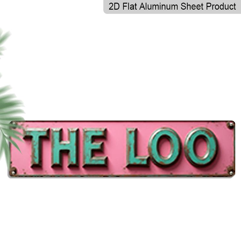 2D Flat Retro Aluminum Wall Sign THE LOO - 15.75X3.94 Inches Vintage Blue-Green and Pink Bathroom Decor, Suitable for Home, Garage, Porch 40cm x 10cm
2D Flat Retro Aluminum Wall Sign THE LOO - 15.75X3.94 Inches Vintage Blue-Green and Pink Bathroom Decor, Suitable for Home, Garage, Porch 40cm x 10cm
