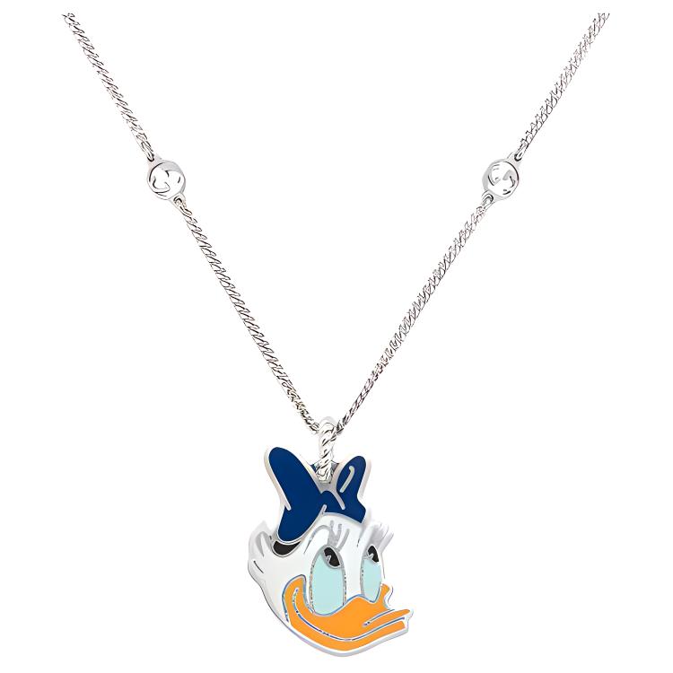 Gucci Disney X Collaboration Daisy Duck Silver Enamel Necklace Women necklace 639082-J89B4-8520 Silver
Gucci Disney X Collaboration Daisy Duck Silver Enamel Necklace Women necklace 639082-J89B4-8520 Silver