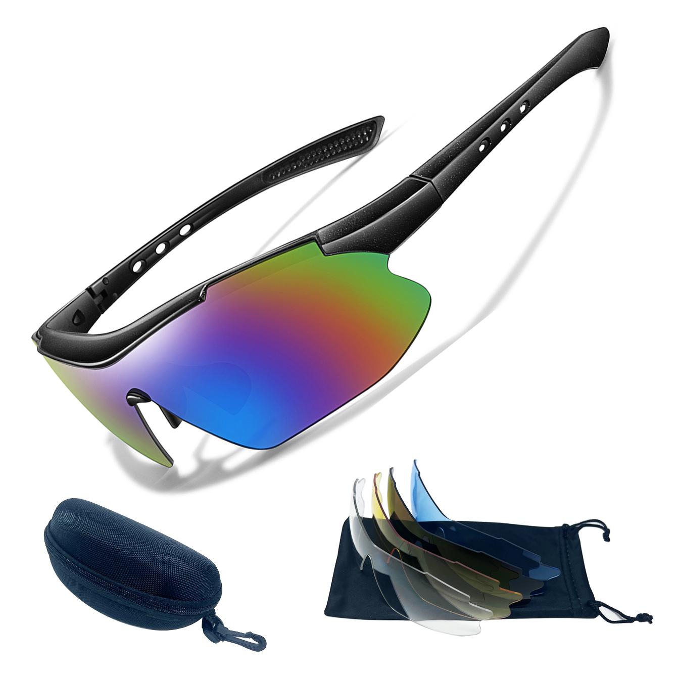 Men and Women s Fashion Sunglasses with Case and 4 Lens Outdoor Sports Half Frame Eyewear Running Hiking Cycling UV400 Glasses
Men and Women s Fashion Sunglasses with Case and 4 Lens Outdoor Sports Half Frame Eyewear Running Hiking Cycling UV400 Glasses