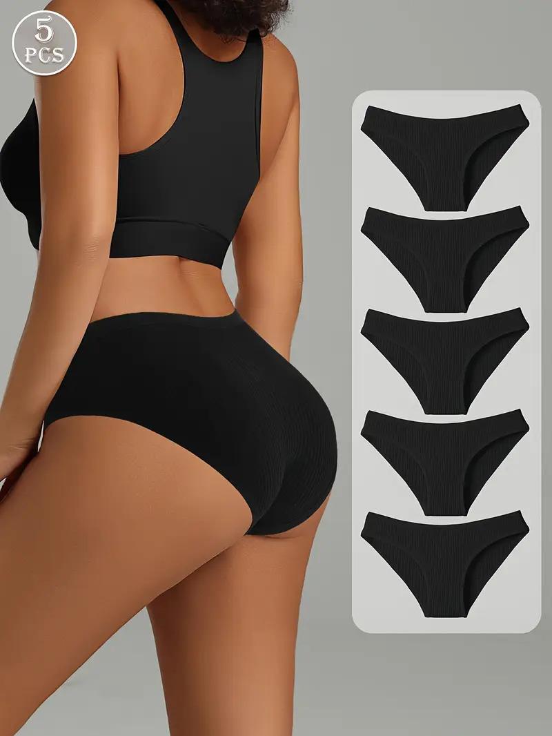 5PCS Women s Panties Striped Briefs for Women Low-Rise Breathable Cotton Female Soft Underwear Plus Size Solid Ladies Underpants S&5pcs чорний
5PCS Women s Panties Striped Briefs for Women Low-Rise Breathable Cotton Female Soft Underwear Plus Size Solid Ladies Underpants S&5pcs чорний