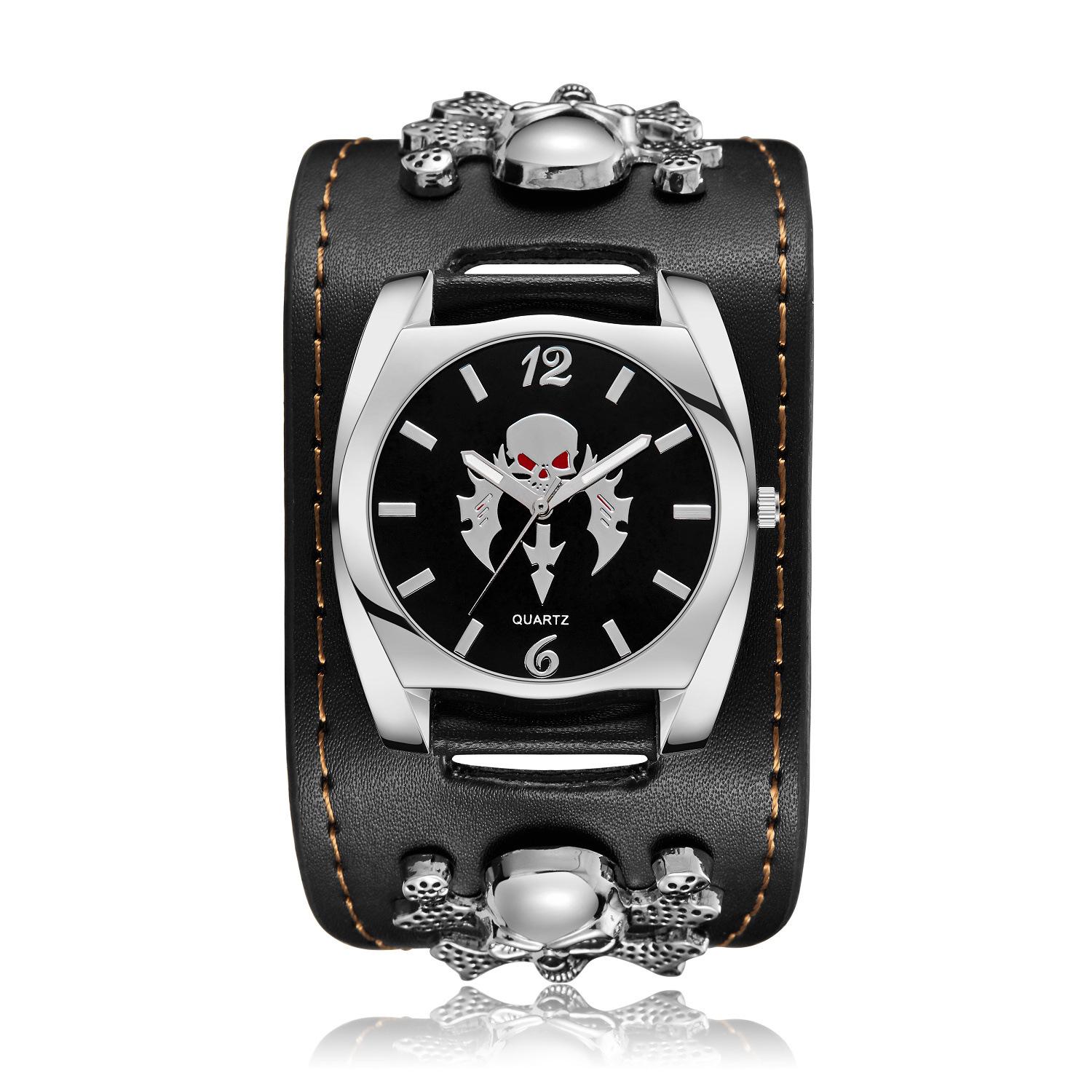 Nostalgia, Rock Retro Elements Watch Punk Style Quartz Watch Men S Belt Watch Trend
Nostalgia, Rock Retro Elements Watch Punk Style Quartz Watch Men S Belt Watch Trend