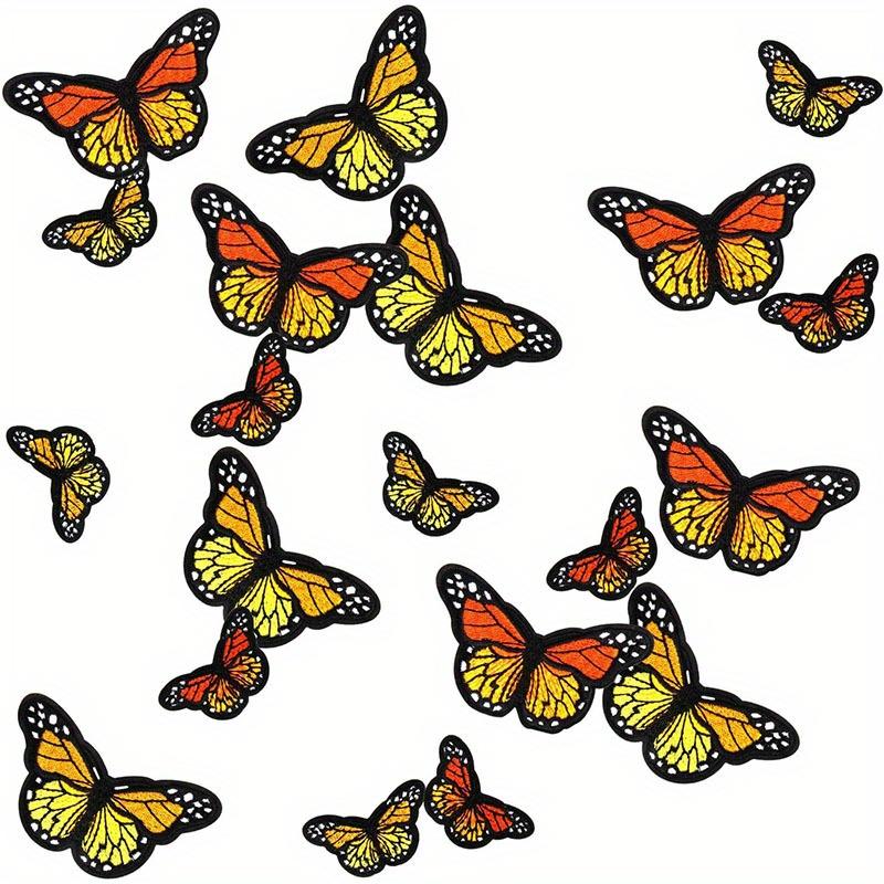 20pcs Monarch Butterfly Iron on Patches, 2 Size Embroidered Sew Applique Repair Patch yellow
20pcs Monarch Butterfly Iron on Patches, 2 Size Embroidered Sew Applique Repair Patch yellow