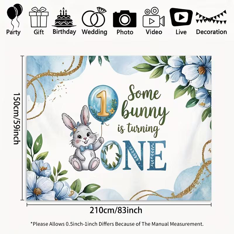 2D Watercolor Blue Bunny 1st Birthday Photo Booth Background 47.2x31.5inch/120*80cm
2D Watercolor Blue Bunny 1st Birthday Photo Booth Background 47.2x31.5inch/120*80cm