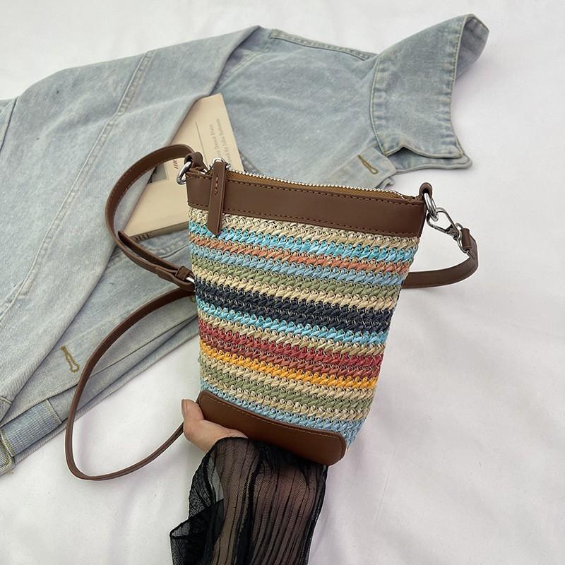 Street Trend Straw Woven Small Bag Female Niche High-end Knitted Cross-body Mobile Phone коричневий
Street Trend Straw Woven Small Bag Female Niche High-end Knitted Cross-body Mobile Phone коричневий