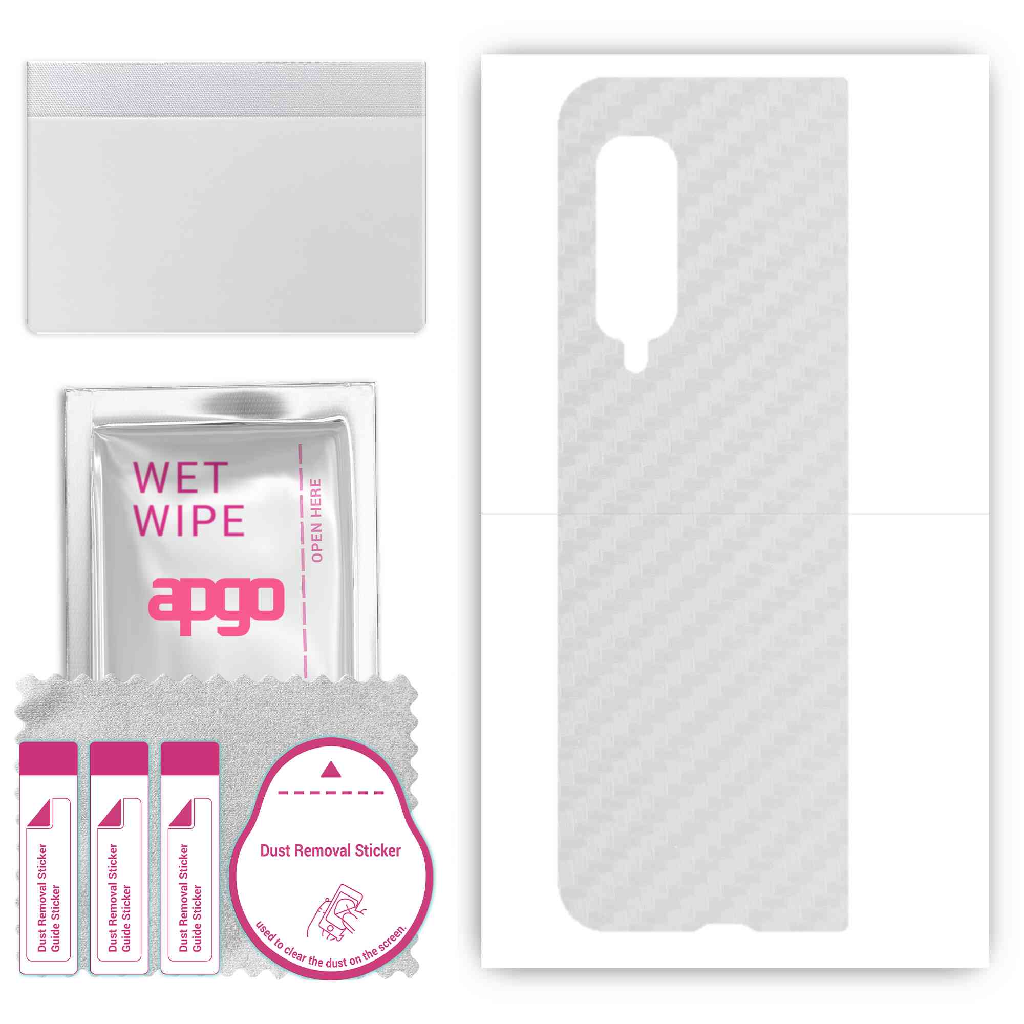 apgo Protective Skin Sticker for the back compatible with Samsung Galaxy Fold, Wrap Film, Foil, Vinyl - Pattern Transparent Carbon
apgo Protective Skin Sticker for the back compatible with Samsung Galaxy Fold, Wrap Film, Foil, Vinyl - Pattern Transparent Carbon