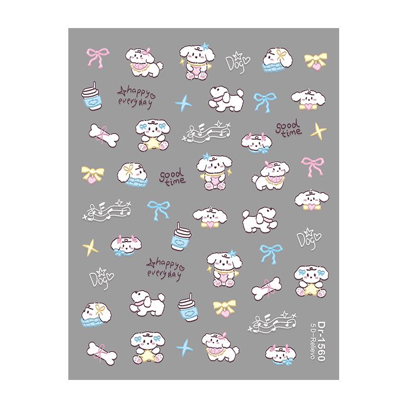 Redanco 5D Cartoon Nail Stickers - Music Cat & Dog 3D Design (DR1560)
Redanco 5D Cartoon Nail Stickers - Music Cat & Dog 3D Design (DR1560)