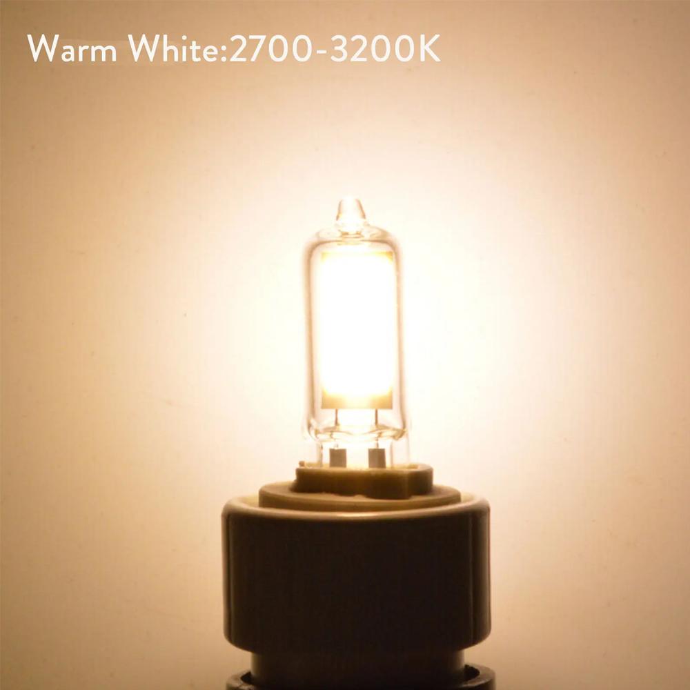 10X Светодиодная лампа G9 7 Вт COB 240 В Теплый белый 360 Луч Мини-лампа 6000 К Декоративная домашняя люстра Точечный светильник Энергосберегающая 7w&110V теплый белый