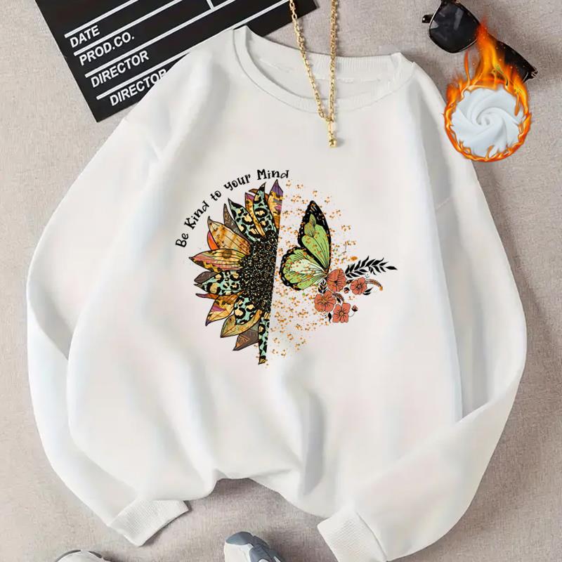 (Asian Size) Women Butterfly Lovely Flower Print Casual Pullovers Fall Autumn Winter Lady Spring Fleece Clothes Fashion Graphic Sweatshirts
(Asian Size) Women Butterfly Lovely Flower Print Casual Pullovers Fall Autumn Winter Lady Spring Fleece Clothes Fashion Graphic Sweatshirts