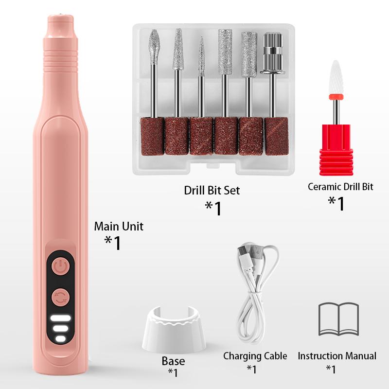 7 In 1 MINI Electric Nail Drill Machine Kit Manicure Pedicure Grinding Polishing Sst Nail Art Sanding File Pen Tools Machine
7 In 1 MINI Electric Nail Drill Machine Kit Manicure Pedicure Grinding Polishing Sst Nail Art Sanding File Pen Tools Machine