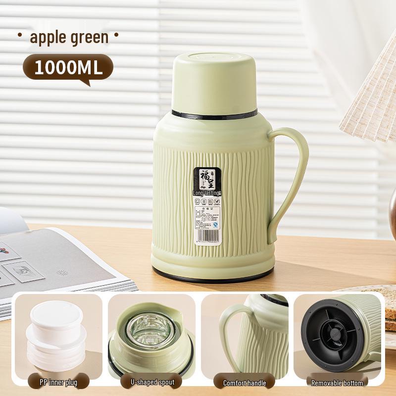 Retro Style Vertical Stripe Thermos - 1000ML Large Capacity Water Bottle for Home, Dormitory, and Outdoor Use 1000ml
Retro Style Vertical Stripe Thermos - 1000ML Large Capacity Water Bottle for Home, Dormitory, and Outdoor Use 1000ml