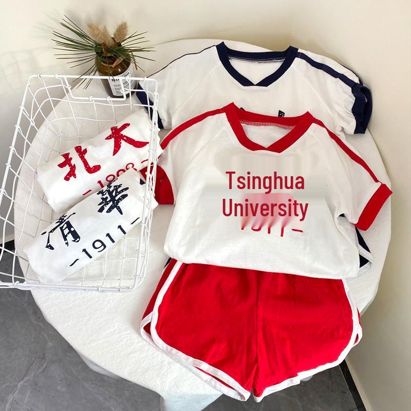 Children s College Style Summer Set 2025: Peking & Tsinghua University Graduation/Performance Outfit M Socks Length 35 cm 4-7 years
Children s College Style Summer Set 2025: Peking & Tsinghua University Graduation/Performance Outfit M Socks Length 35 cm 4-7 years
