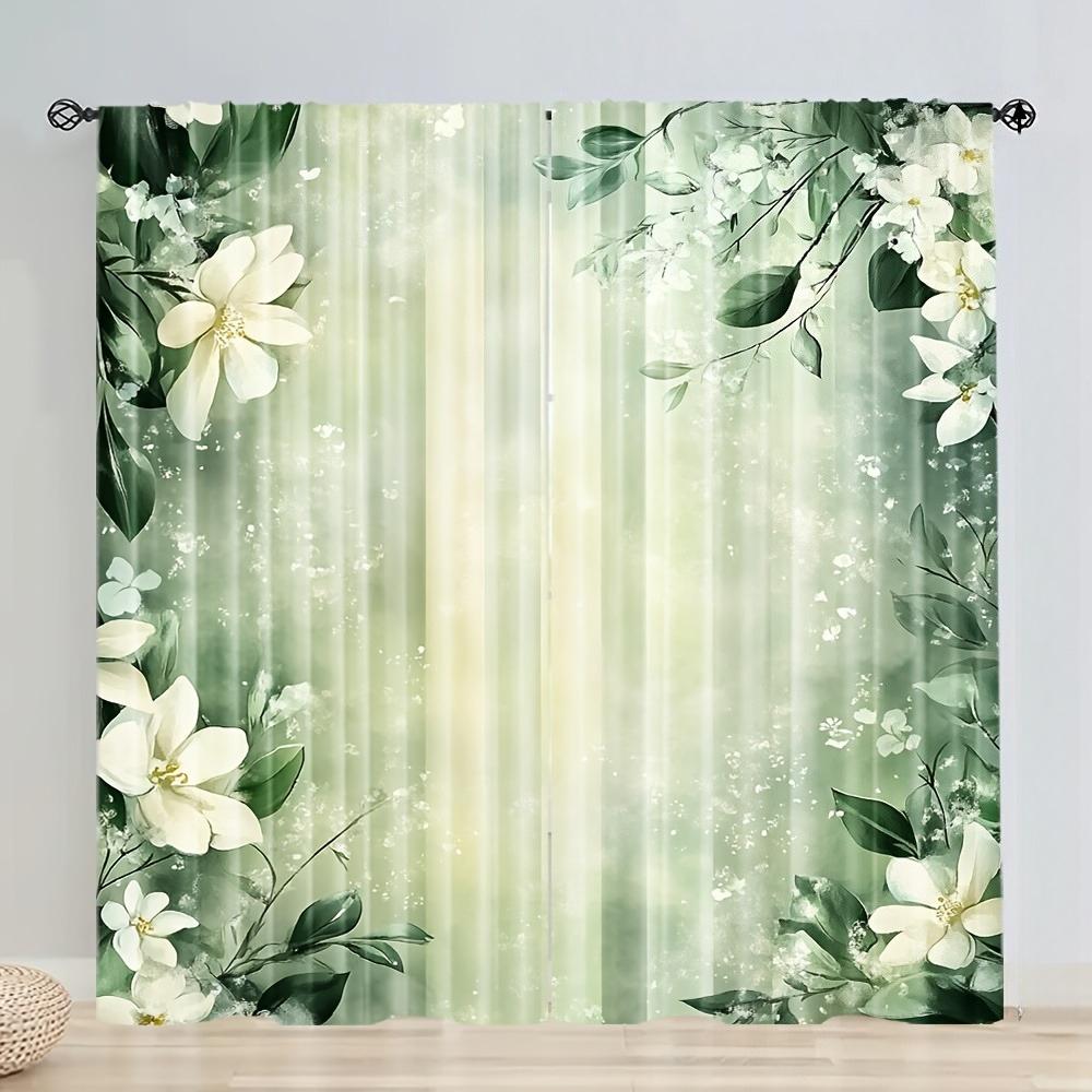 2PCS Minimalist Sheer Curtains – Green & White Floral Print Light Filtering for Living Room Bedroom Decor Rod Pocket Design 100*130 Rod Pocket 1pcs
2PCS Minimalist Sheer Curtains – Green & White Floral Print Light Filtering for Living Room Bedroom Decor Rod Pocket Design 100*130 Rod Pocket 1pcs