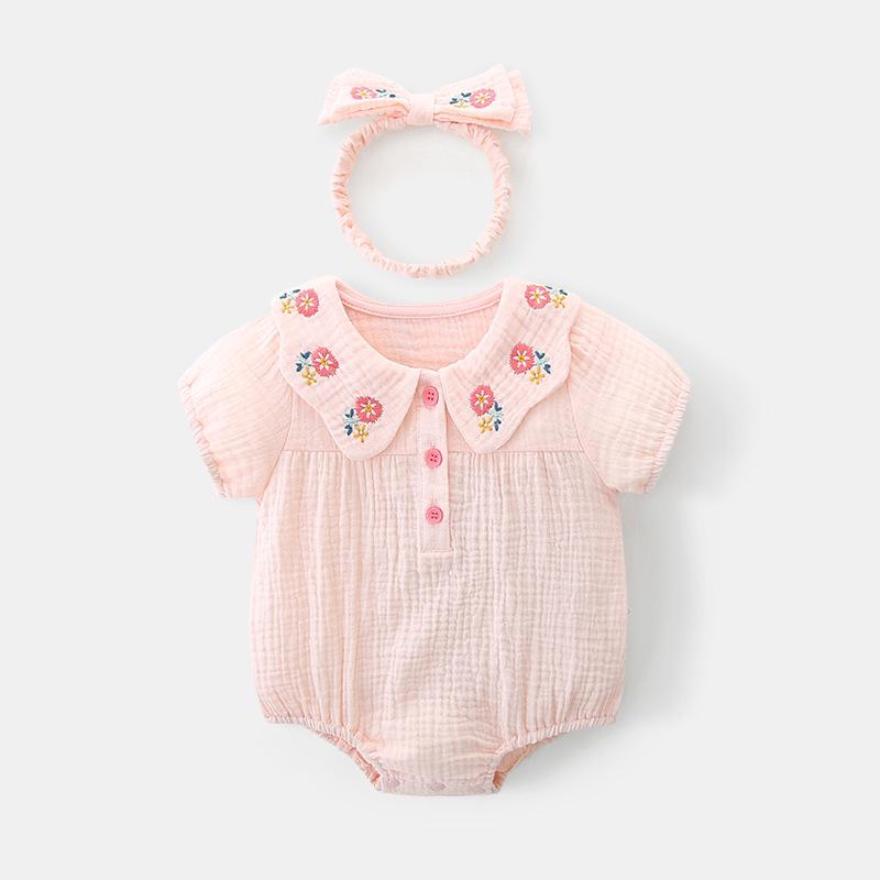 Newborn Baby Girls Cotton Romper - Summer 2025, Short Sleeve, Snap Crotch Bodysuit 59 рожевий
Newborn Baby Girls Cotton Romper - Summer 2025, Short Sleeve, Snap Crotch Bodysuit 59 рожевий