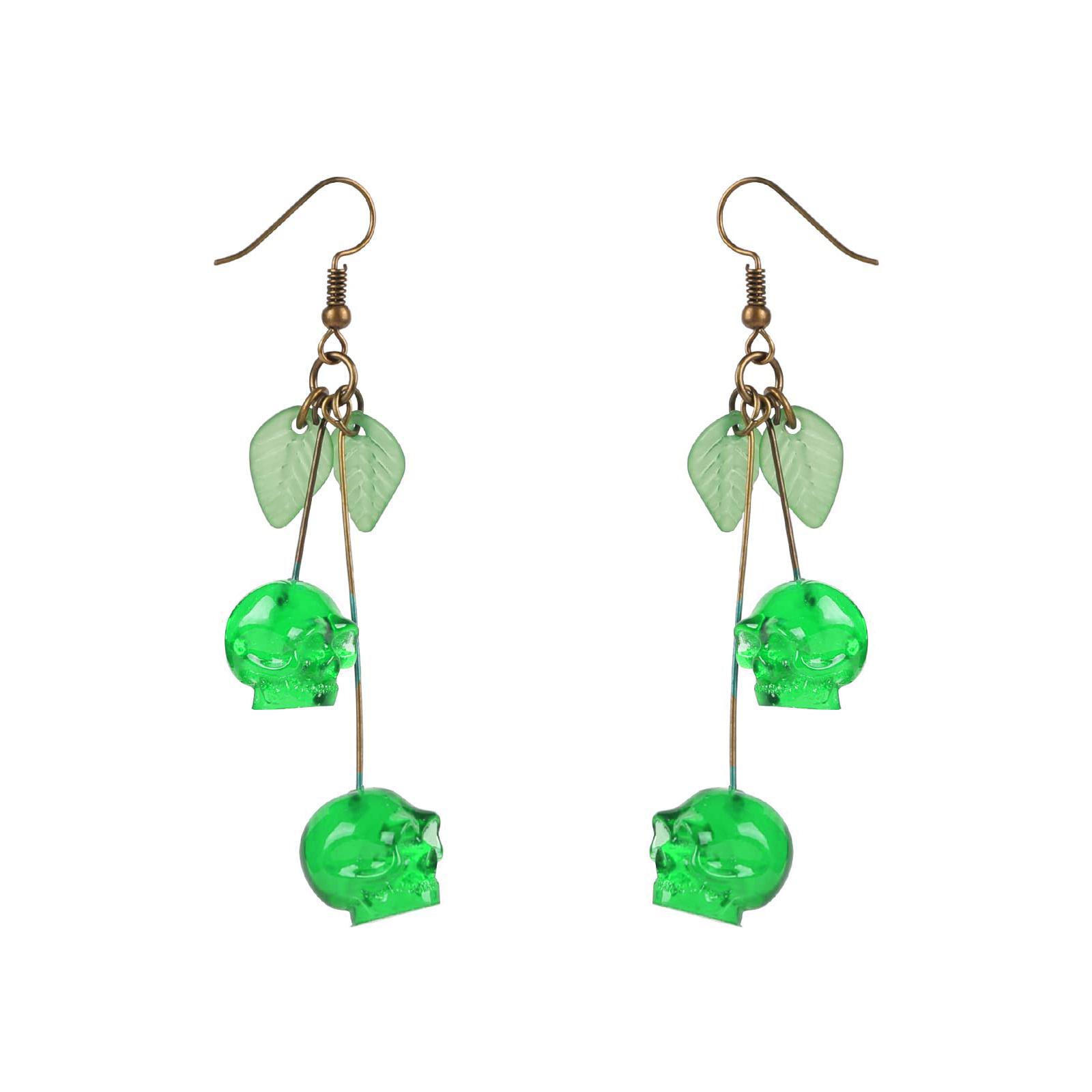 Серьги с черепами и вишней/Серьги с красными черепами/Серьги на Хэллоуин/Забавные, жуткие, необычные серьги/Без никеля Uniform size зелёный
Серьги с черепами и вишней/Серьги с красными черепами/Серьги на Хэллоуин/Забавные, жуткие, необычные серьги/Без никеля Uniform size зелёный