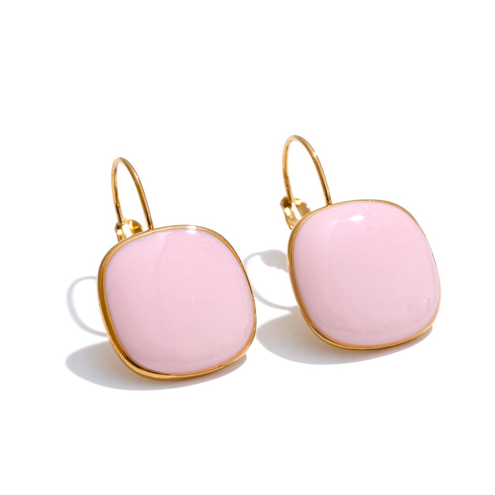 Yhpup Joyful Candy Multicolor Enamel Square Hoop Earrings 18K Golden Plated Stainless Steel Spring Summer Jewelry Waterproof
Yhpup Joyful Candy Multicolor Enamel Square Hoop Earrings 18K Golden Plated Stainless Steel Spring Summer Jewelry Waterproof