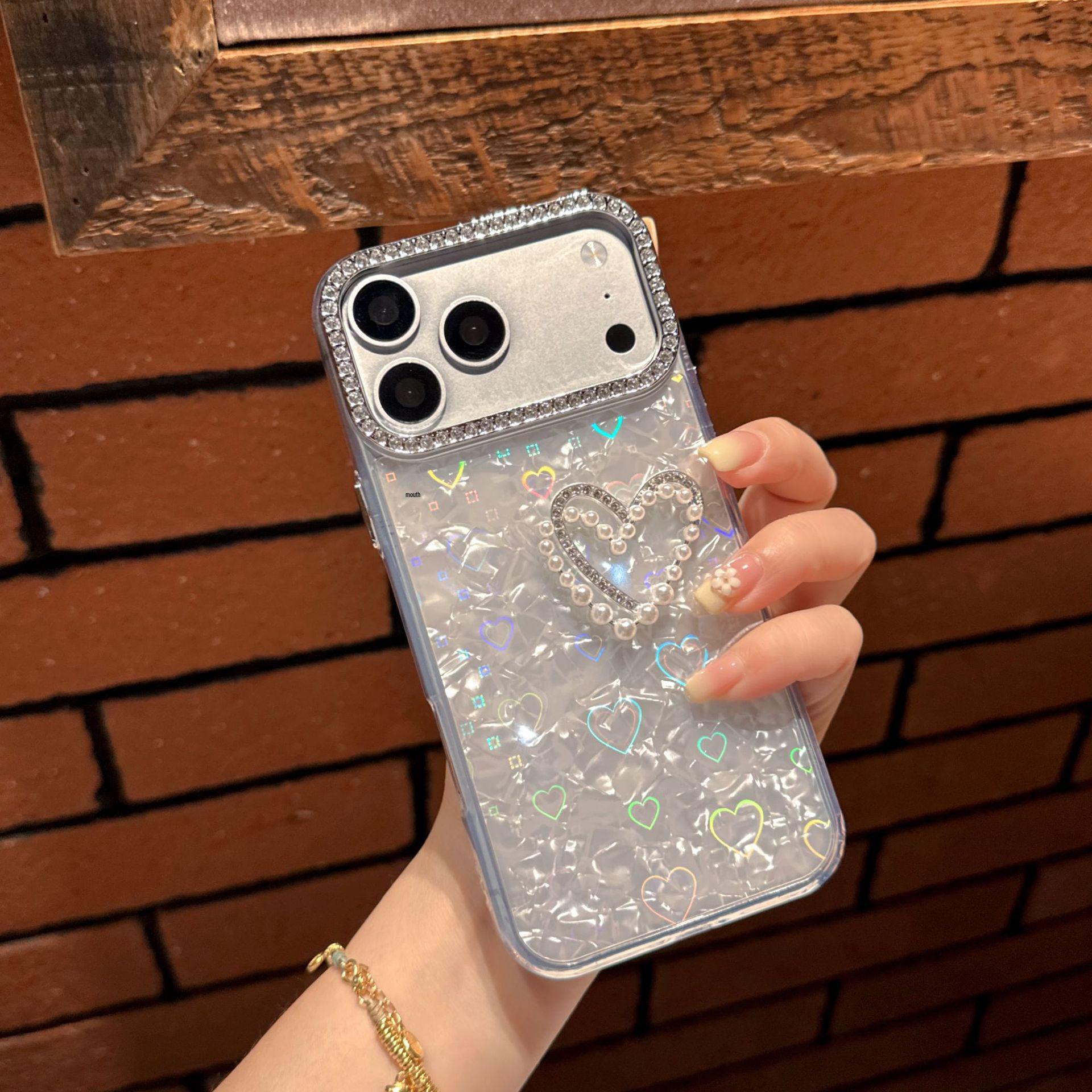Bright Diamond Double Heart Phone Case for iPhone 17 Pro Max/15 Pro, Gentle Simple Design - Compatible with iPhone 11/12/16. 17 Pro
Bright Diamond Double Heart Phone Case for iPhone 17 Pro Max/15 Pro, Gentle Simple Design - Compatible with iPhone 11/12/16. 17 Pro