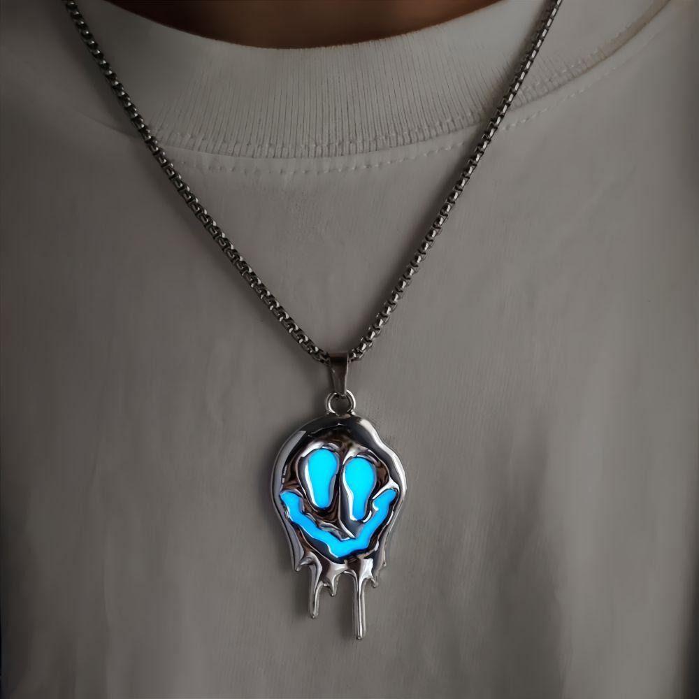 Neck Jewelry Luminous Pendant Necklace Punk Hip Hop Neck Chains Halloween Skull Necklace Halloween зелений/синій
Neck Jewelry Luminous Pendant Necklace Punk Hip Hop Neck Chains Halloween Skull Necklace Halloween зелений/синій