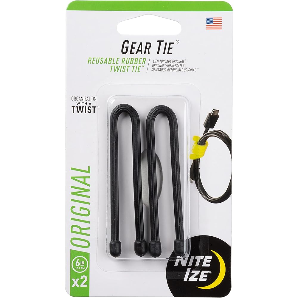 Nite Ize Gear Tie 6 дюймов Черный 2 шт. Гибкие завязки-скрутки
Nite Ize Gear Tie 6 дюймов Черный 2 шт. Гибкие завязки-скрутки