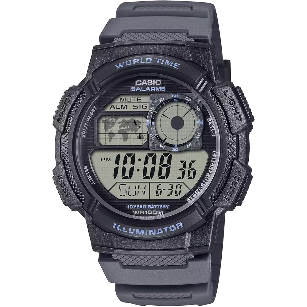 Casio World Time Digital Men s Watch AE-1000W-8AV Black Gray Waterproof Chronograph
Casio World Time Digital Men s Watch AE-1000W-8AV Black Gray Waterproof Chronograph