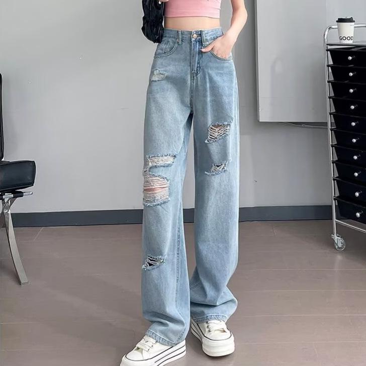 Women s High Waist Slimming Ripped Jeans - Summer 2025 Collection, Straight & Wide Leg Options M: Height 155-165CM (95-108 lbs)
Women s High Waist Slimming Ripped Jeans - Summer 2025 Collection, Straight & Wide Leg Options M: Height 155-165CM (95-108 lbs)