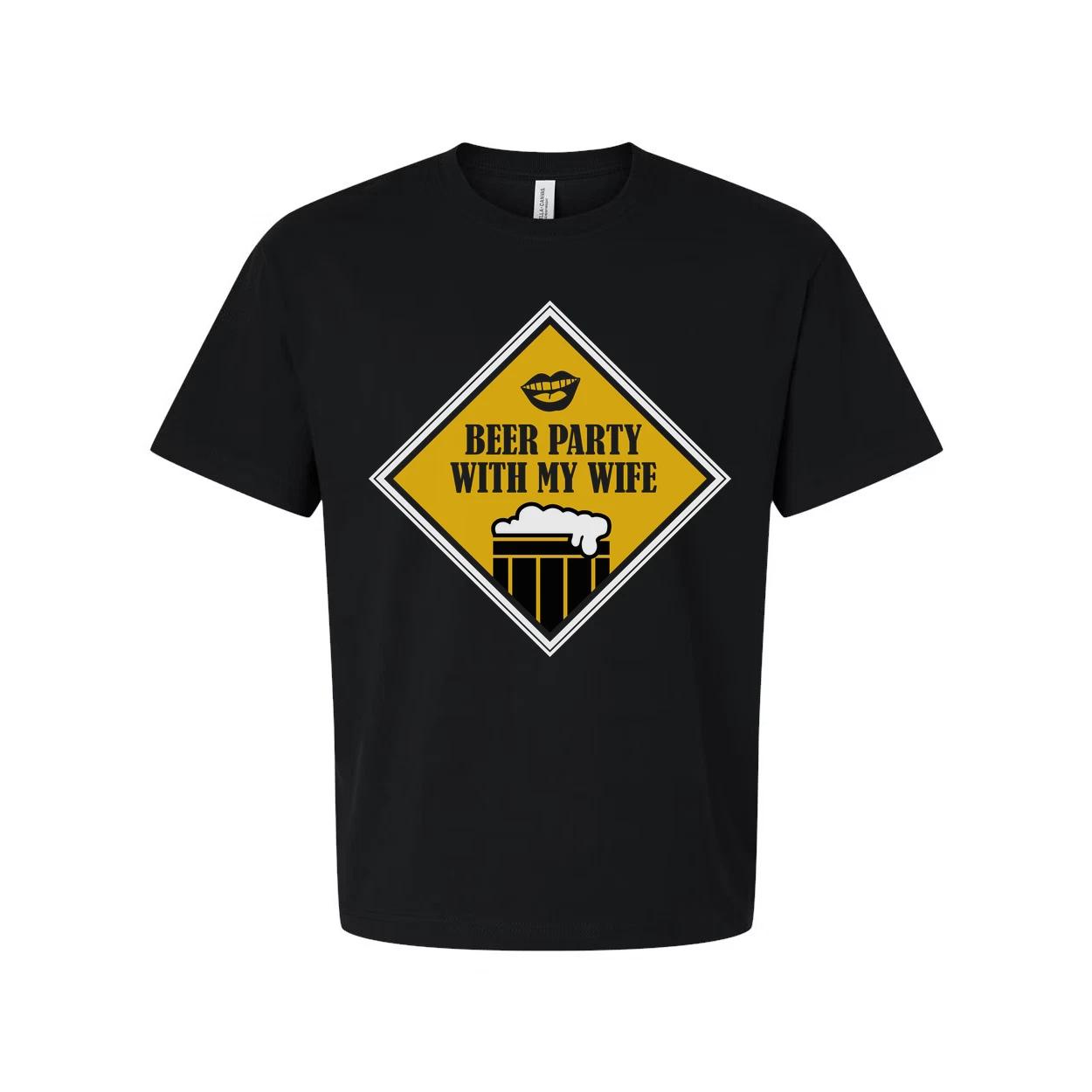 Beer Party With My Wife Graphic T Shirt Unisex Short Sleeve Casual Wear For Men M
Beer Party With My Wife Graphic T Shirt Unisex Short Sleeve Casual Wear For Men M