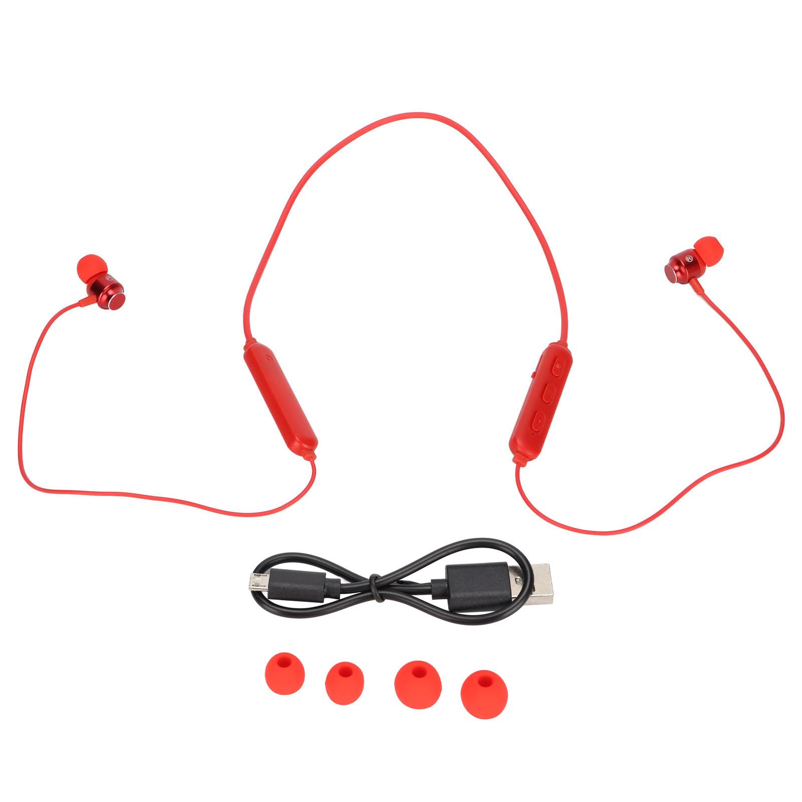 Bluetooth Headset Neck Mounted Wireless Headset Neckband Sports Headset Noise Reduction Earplugs красный
Bluetooth Headset Neck Mounted Wireless Headset Neckband Sports Headset Noise Reduction Earplugs красный