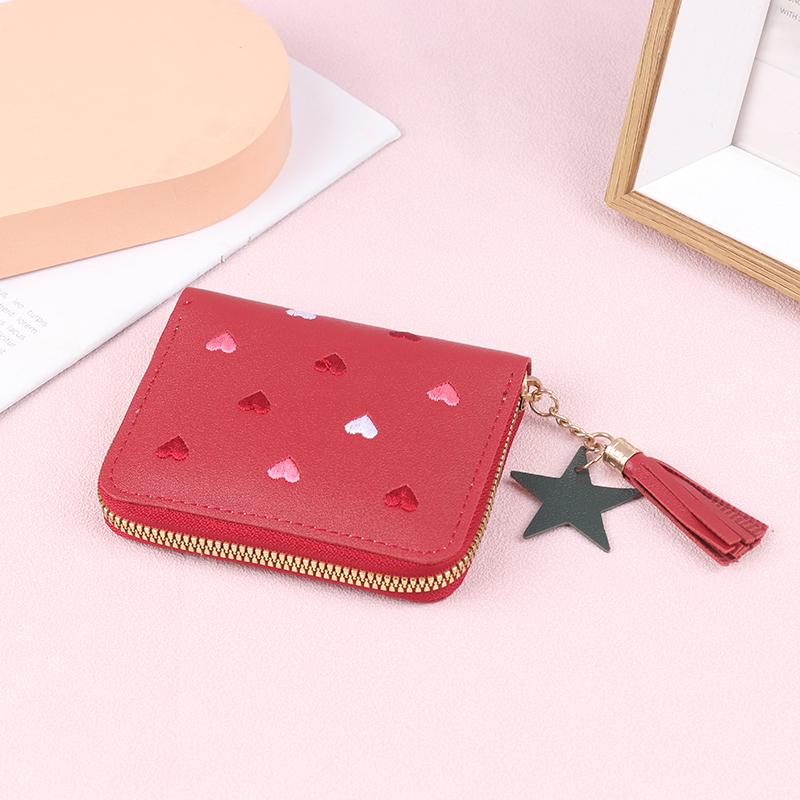 Women Small Wallet Ladies Mini Tassel Wallet Cute Girl Short Zipper Lovely Pvc Leather Coin Purse Female Hand Wallet вина червоного кольору
Women Small Wallet Ladies Mini Tassel Wallet Cute Girl Short Zipper Lovely Pvc Leather Coin Purse Female Hand Wallet вина червоного кольору