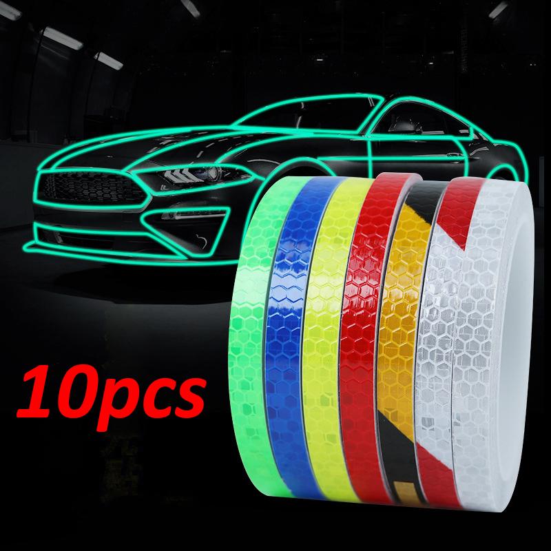 10pcs High Reflective Sticker Tape 8m*1cm Fluorescent Warning Bike Stickers Cycling Bicycle Tapes Helmet Motorcycle Scooter DIY
10pcs High Reflective Sticker Tape 8m*1cm Fluorescent Warning Bike Stickers Cycling Bicycle Tapes Helmet Motorcycle Scooter DIY